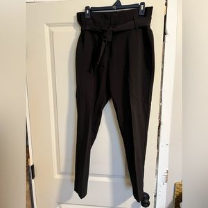 Black New York & Co 7th Ave Dress Pants with Tie - Size 6